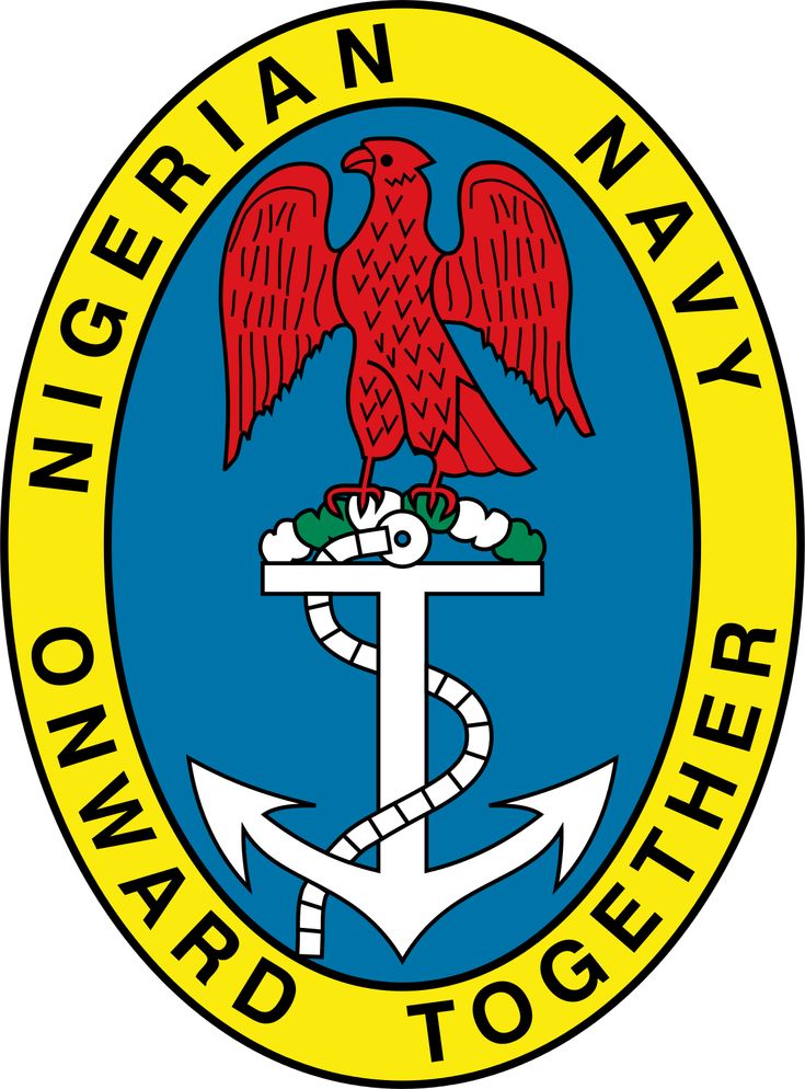 the logo for norwegian navy, with an eagle and anchor on it's side