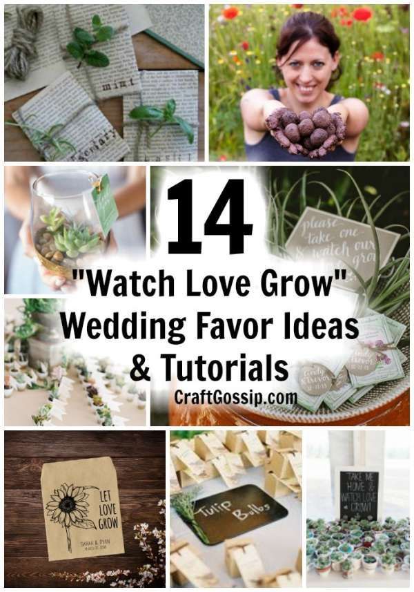 wedding favors and flowers are featured in this collage