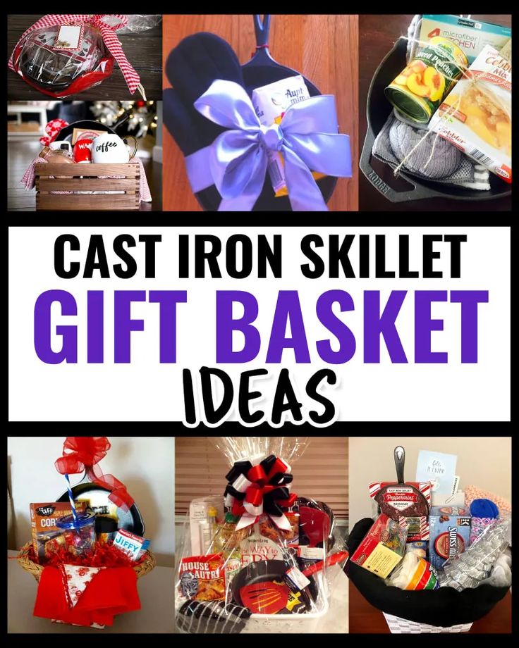 the cast iron skillet gift basket ideas