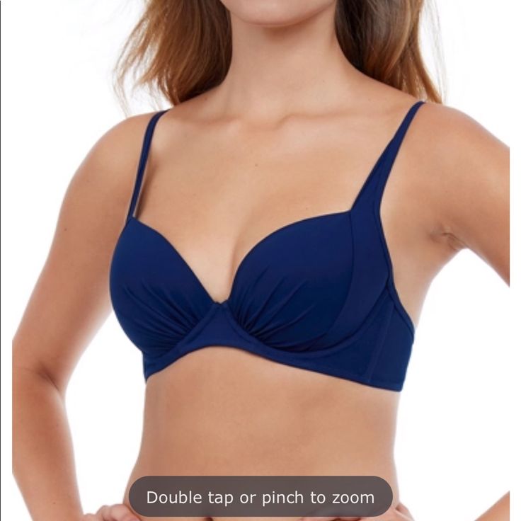 New With Tags! This Navy Bikini Top Comes With A Padded Push-Up Bra Top With D-Cup. Style Is Tutti-Frutti And Sells For 78.00! Enjoy The Savings On This Great Bikini Top In A Beautiful Navy That Matches Just About Any Bottom You Have! Blue Push-up Swimwear With Built-in Bra, Blue Swimwear With Built-in Cups For Poolside, Padded Blue Swimwear For Pool, Push-up Swimwear With Padded Cups For Pool, Push-up Padded Swimwear For Pool, Blue Push-up Swimwear For Beachwear, Padded Push-up Swimwear For Pool, Push-up Swimwear With Built-in Bra, Blue Padded Triangle Swimwear