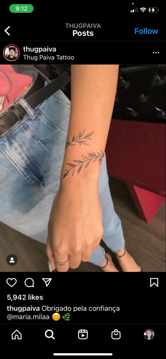 a woman with a tattoo on her arm and foot is shown in the photo below