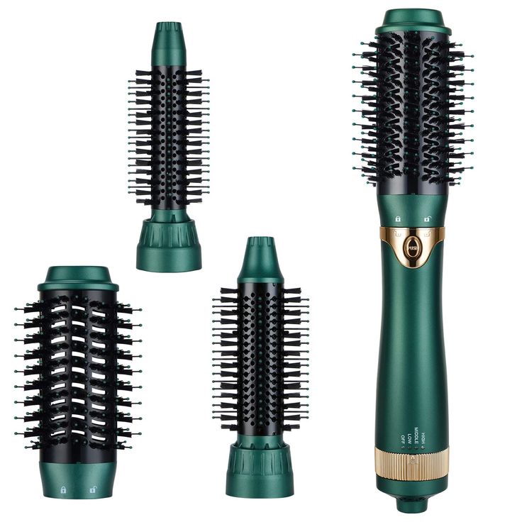 PRICES MAY VARY. INTERCHANGEABLE BRUSH HEADS: Our hot air brush kit includes 3 different brush heads that are easy to switch out with just the press of a button. You'll receive a blow dryer head for drying and styling, a 32mm brush head for straightening and curling, and a 25mm curly hair brush head for creating stunning curling styles. MULTIFUNCTIONAL HAIR STYLING TOOL: Say goodbye to the hassle of using multiple styling tools – our hot air brush can straighten, curl, volumize, and massage your Hair Brush Blow Dryer, Brush Blow Dryer, Brush Hair Dryer, Curly Hair Brush, Hot Air Brush, Dryer Brush, Blow Dry Brush, Hair Dryer Brush, Bob Haircut For Fine Hair