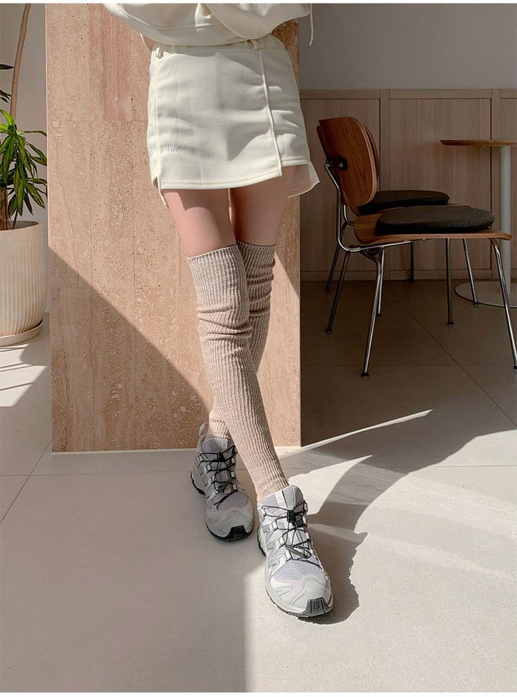 Glitter knee-high socks.

 If you're looking for a longer type, this is the item for you! The knit material stretches instantly and makes your ankles look slimmer.


 Ladies free size


 Length: 70cm from heel (stretchable)


 ■ Country of Origin: China Beige Stretch Over-the-knee Stockings, Fitted Cream Thigh-high Stockings, Beige Stretch Knee-high Stockings, Beige Stretch Knee-high Legwear, Fitted Beige Thigh High Socks, Beige Stretch Stockings For Winter, Fitted Beige Knee-high Stockings, Stretch Beige Stockings For Winter, Cream Knee-high Socks For Winter