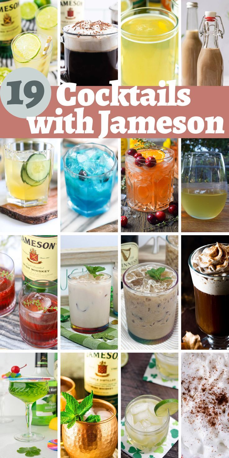 the top ten cocktails with jamesonn in them, including two different drinks and one is