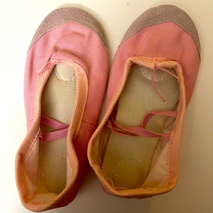 Pink Ballet Shoes Brand New Size 35 Or Us 3.5 Summer Sneakers With Soft Sole And Round Toe, Spring Sneakers With Soft Sole And Closed Toe, Comfortable Sneakers With Soft Sole For Spring, Comfortable Spring Sneakers With Soft Sole, Spring Dance Shoes With Rubber Sole And Flat Heel, Flat Synthetic Dance Shoes For Spring, Pink Round Toe Dance Shoes For Spring, Spring Dance Shoes With Soft Sole, Pink Closed Toe Dance Shoes For Spring