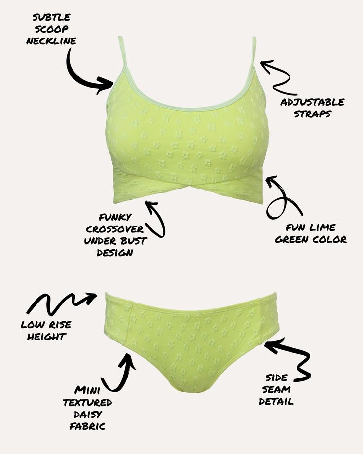 The Lime Tone Crop is the perfect bright and bold top with a soft texture. Adjustable spaghetti straps for comfort and minimal tan lines. A 2022 favorite to say the least! Our new textured fabric adds a modern flair to a classic style. FITTrue to size Snug when dryLow coverage Low supportFEATURESBuilt-in bra with removable soft cupsFully lined with soft liningUPF 50 sun protectionSubtle scoop neckline with a funky crossover designAdjustable back strapsMIX & MATCHComplete your set with the Lime B Fitted Lime Green Swimwear For Poolside, Lime Swimwear, Lime Green Beachwear Swimwear, Micro-elastic Solid Swimwear With Light Support, Green Nylon Tie-side Swimwear Bottom, Tan Lines, Low Rise, Scoop Neckline, Soft Textures