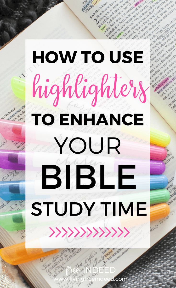 an open bible with the words how to use highlighters to enhance your bible study time