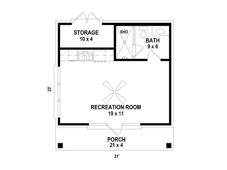 the floor plan for a small house