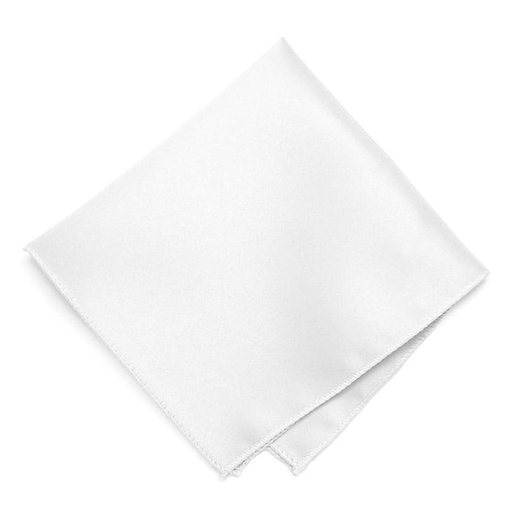 Replicate the most popular Pocket Square trends with this Men's White Solid Color Pocket Square, including the one point, straight, staircase and puff folds. The unfolded Pocket Square measures a standard 9-inches by 9-inches with rolled, finished edges. This Solid White Pocket Square is made to match our signature line of Solid Color Ties and Neckties.We recommend this shade of Pocket Square for a bright white color. Product Features • Measures approximately 9" by 9" • Rolled, finished edges• C Straight Staircase, White Solid Color, White Pocket Square, Black Bow Tie, Vintage Wardrobe, White Solid, Color Swatch, Polyester Satin, Color Swatches