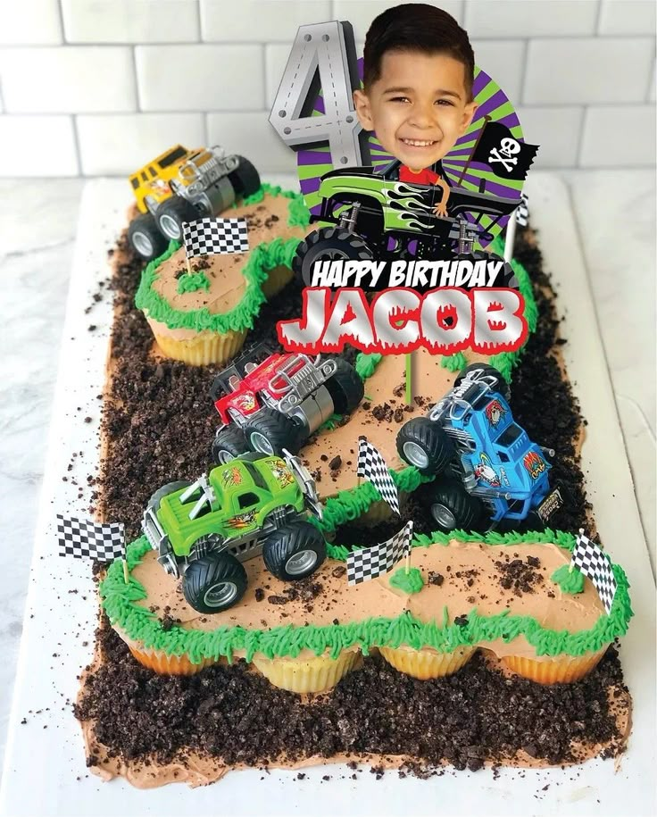 Truck Birthday Cake Ideas, Monster Jam Birthday Cake, Monster Truck Cake Topper, Monster Jam Cake, Monster Truck Cupcakes, Monster Truck Birthday Cake, Truck Birthday Cake, Truck Cake Topper, Monster Truck Cookies