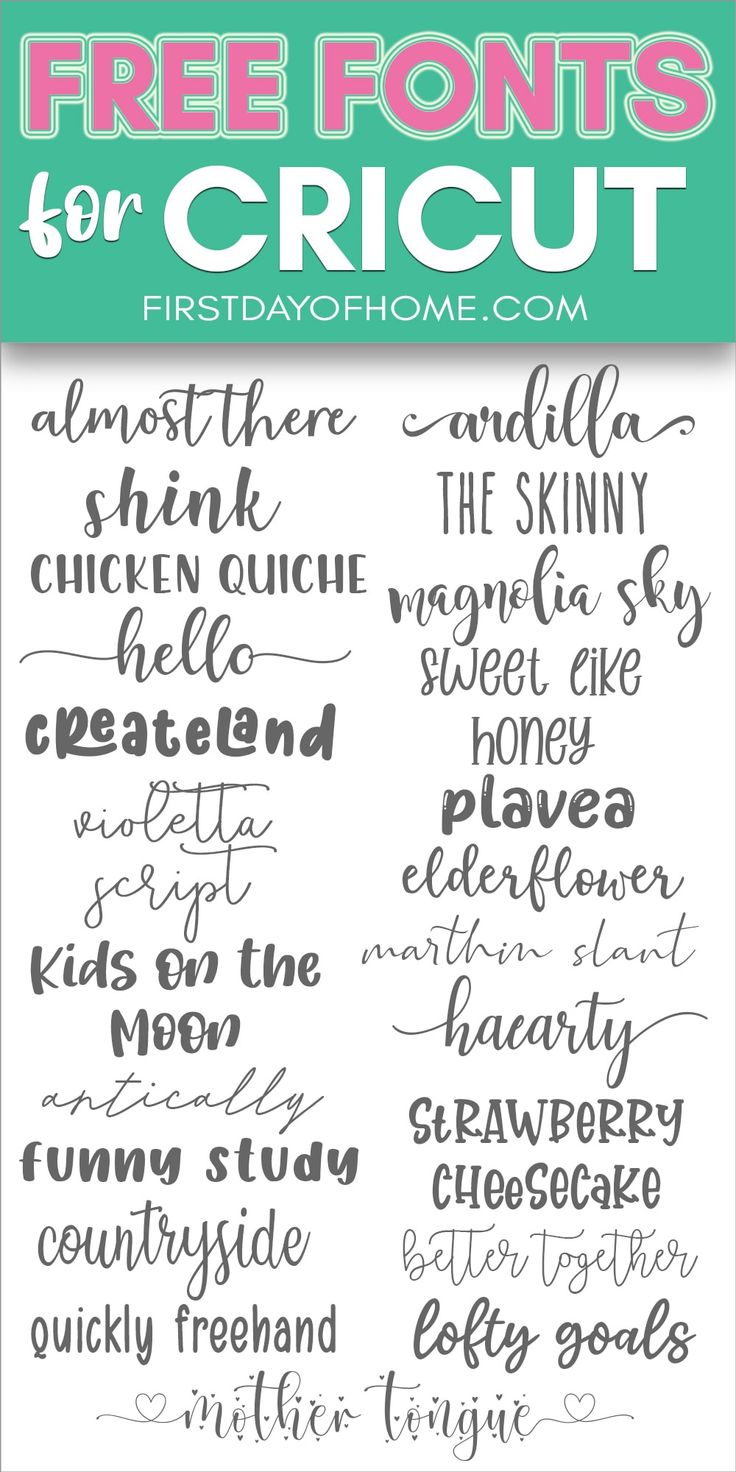 the free font set for cricut is shown in this image with text that reads,