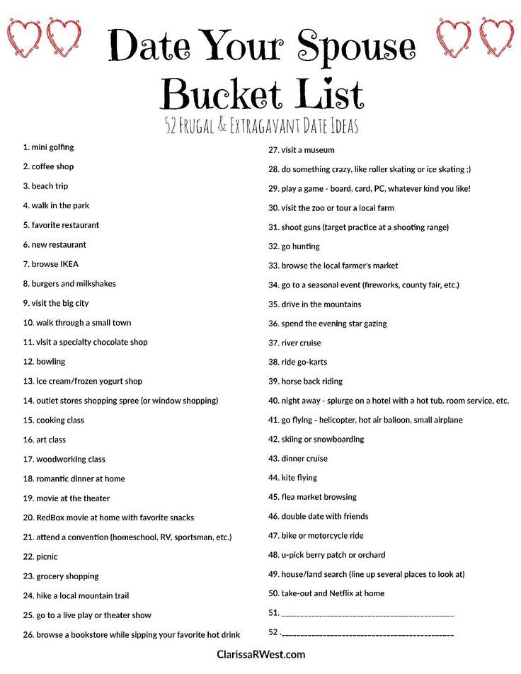 Dating Your Spouse Ideas, 20 Habits Of Happy Couples, Gift Of Time For Husband, Bucketlist Date Ideas, Free Date Ideas For Married Couples, Date Ideas With Husband, Date Your Spouse Ideas, Whole Day Date Ideas, 100 Dates Bucket List