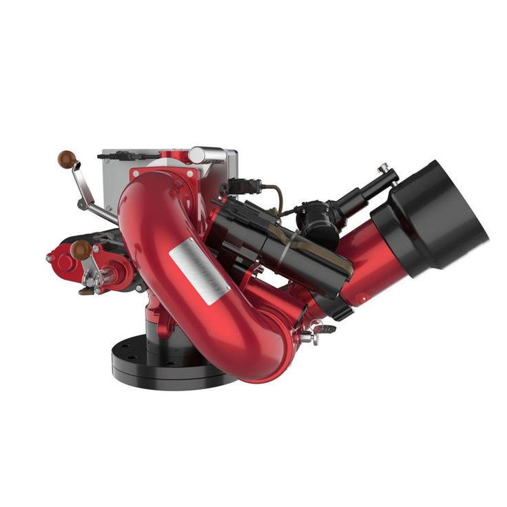 an image of a red engine on a white background