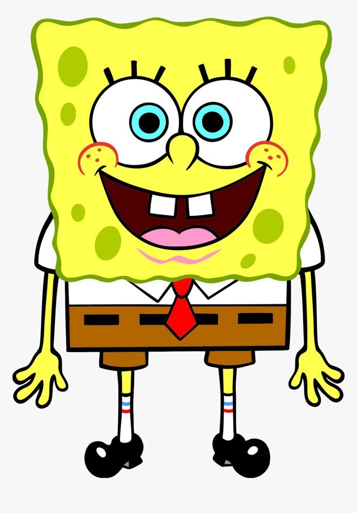 the spongebob is wearing a suit and tie