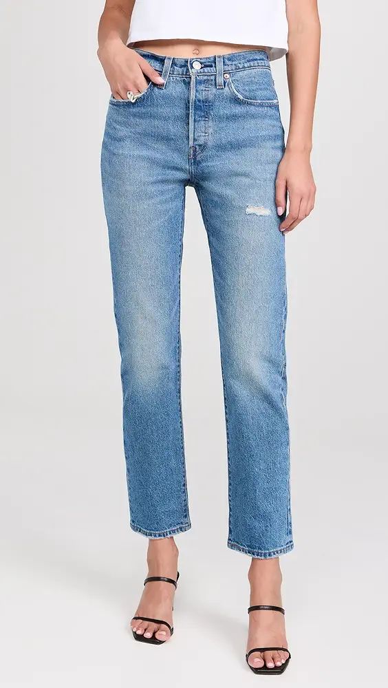 Levi's 501 Jeans | Shopbop Levi's Ribcage, Levis Outfit, Levis Ribcage, American Workwear, 501 Jeans, Levi's 501, Levi Jeans 501, Denim Design, Wide Leg Jeans