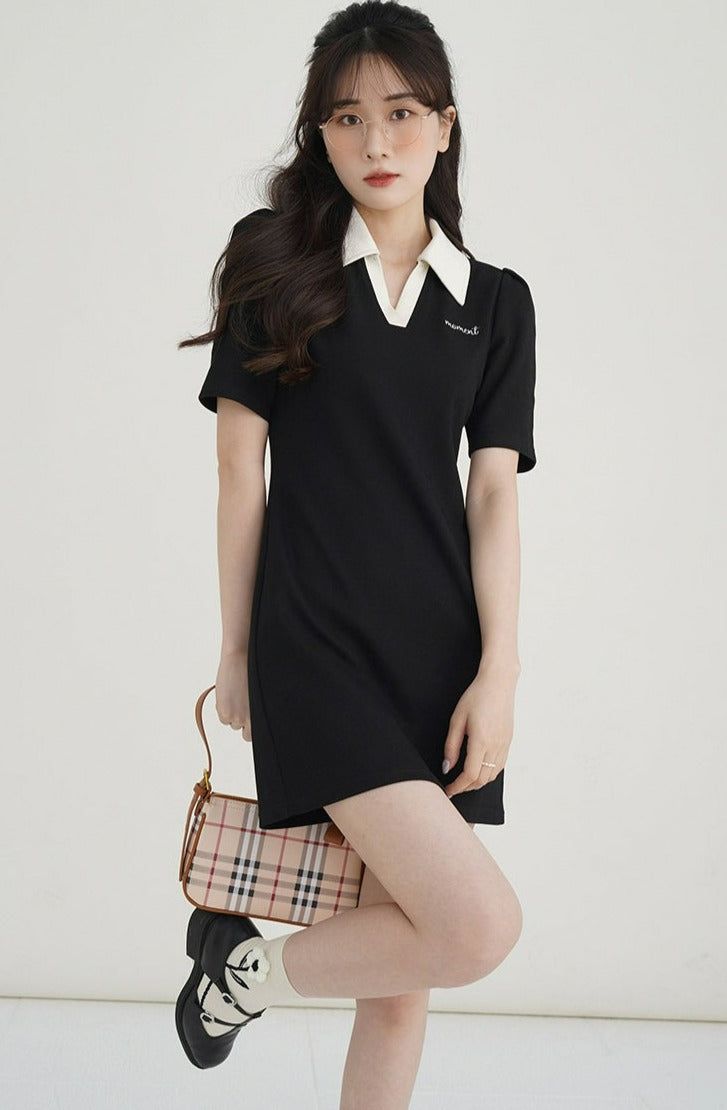 This Contrast Collar Mini Dress is perfect for any occasion. Constructed from a lightweight material, it's comfortable and features a flattering above the knee-length. The versatile design allows you to pair this dress with sandals, sneakers, flats or heels for a chic and stylish look.
Gender: WomenMaterial: Polyester 49.7%, Cotton 47.7%, Spandex 2.6%Dress Length: Above the Knee, MiniSleeve Length: ShortSleeve Type: Regular SleevesCollar: Polo Collar Polo Dress Outfit Casual, Polo Dress Outfit, Dress With Sandals, Contrast Collar Dress, Collar Mini Dress, Korean Dress, Contrast Collar, Dress Outfit, Fashion Mode