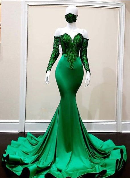 Green prom dresses Pretty Pageant Dresses, Princess And The Frog Theme Prom Dress, Mermaid Dress With Sweep Train For Prom Gala, Gala Prom Mermaid Dress With Fitted Bodice, Green Fitted Evening Dress With Sweep Train, Floor-length Mermaid Dress For Prom, Fitted Green Evening Dress With Sweep Train, Green Mermaid Dress With Fitted Bodice For Prom, Glamorous Mermaid Dress With Sweetheart Neckline For Prom