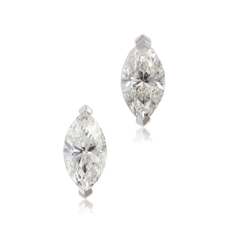 A pair of marquise cut diamonds make for a modern set of studs to bring sparkle to your every day. Marquis Diamond Earrings, Luxury Marquise Cut Diamond Earrings For Formal Events, Brilliant Cut Marquise Diamond Earrings For Formal Occasions, Marquise Diamond Earrings With Diamond Accents For Formal Occasions, Marquise Diamond Cut Earrings For Formal Occasions, Formal Marquise Diamond Cut Earrings, Timeless Marquise Diamond Earrings For Formal Occasions, Timeless Marquise Diamond Earrings For Formal Events, Luxury White Marquise Diamond Earrings