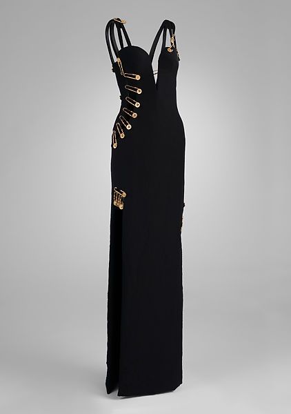 Gianni Versace | Dress | Italian | The Met Versace 1994 Spring, Versace Dress 90s, Versace Vintage Dress, Versace Outfit Women, Versace Black Dress, Vintage Versace Dress, Gianni Versace Dress, Dresses Versace, Italian Dresses