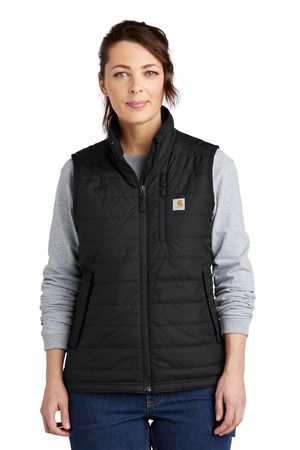 Grab the Carhartt CT104315 vest today and stay cozy in harsh conditions. Made with a durable 100% nylon Cordura shell and featuring Rain Defender technology, this weatherproof vest is built to withstand unpredictable weather without the added bulk. Wind Fighter technology helps beat the wind chill, while the quilted lining keeps you warm during the cooler days. This weatherproof vest also features a reverse coil center front zipper for added protection and multiple pockets to store your essentia Football Fundraiser, Keep Working, Lady L, Carhartt Womens, Carhartt Women, Work Wear Women, Wet Weather, Woven Dress, Zip Sweatshirt