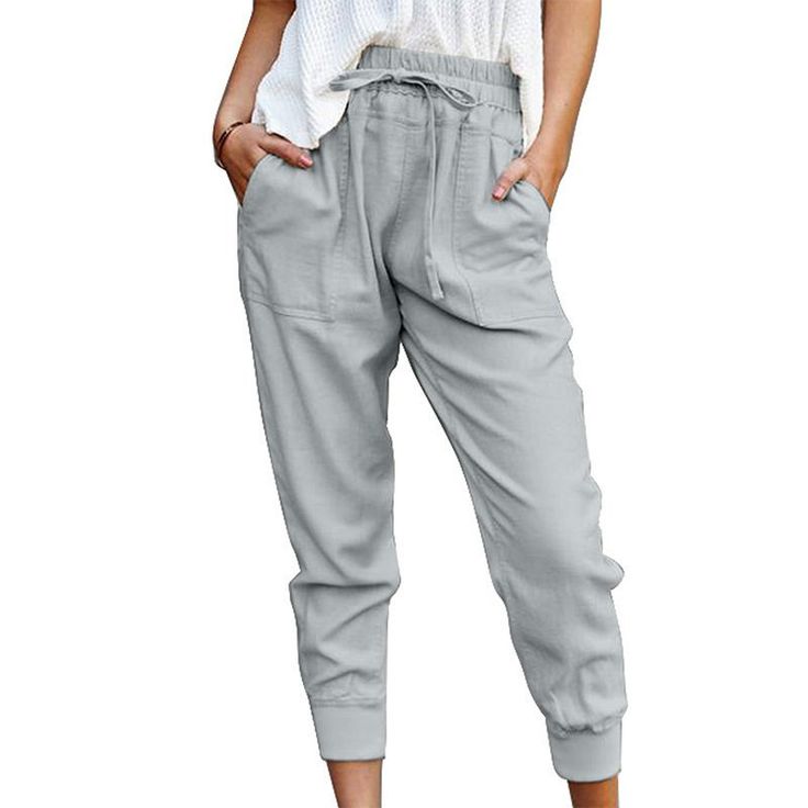 F00043565-103 Celana Fashion, Summer Pants, Cross Border, Ankle Length Pants, Slim Fit Pants, Women Pants Casual, Slim Pants, Summer Cotton, Our Lady