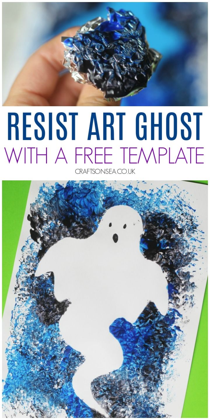 a hand holding up a blue and white paper with the words resist art ghost on it