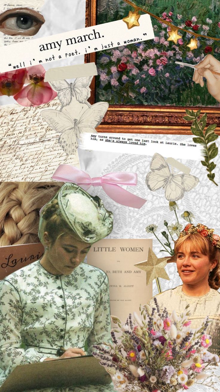 collage of images with flowers and women's faces in the middle one woman is holding a bouquet