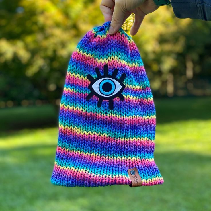 Nwt Evil Eye Rainbow Hat. Wear It Folded Up Or Slouched. This Hat Is Handmade And Double Layered. If You Don’t Want The Evil Eye Out One Day Turn The Hat Inside Out! Patchwork Bucket Hat, Rainbow Hat, Bachelorette Hats, Carhartt Hat, Rabbit Fur Hat, Rainbow Hats, New Era 9twenty, Pink Baseball Cap, Cabbie Hat