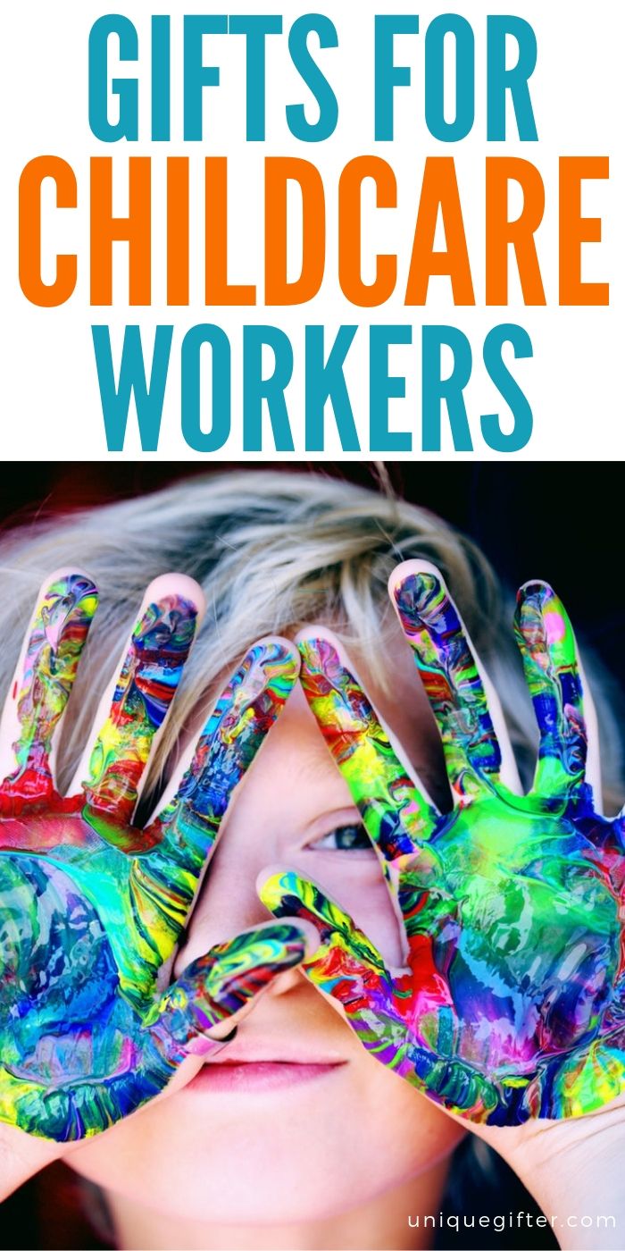 a child holding their hands up to their face with the words gifts for children's workers