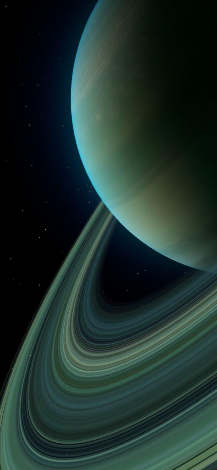 an artist's rendering of saturn and its rings