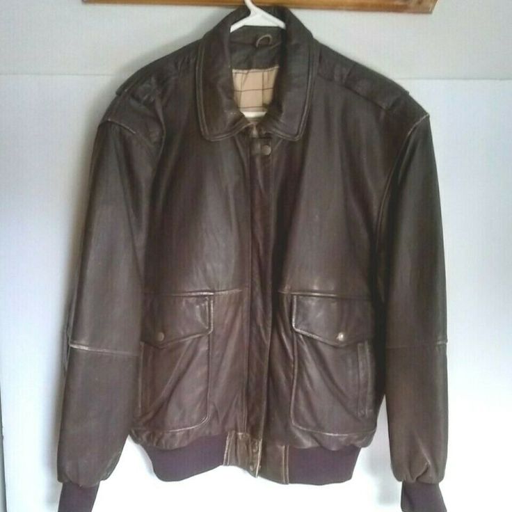 Please Read Description, Thanks! Leather Bomber Jacket Coat Vintage From Mid 1990s Rich Brown Color Ribbed Waist N Cuffs Womens L Fits A Bit Small, More Like A Medium Rn 88842 Map Print Lining, Really Fun High Quality Leather. A Bit Of Distressing. Made In Pakistan Measurements: Zipped And Snapped Around Bottom: 34 Inches Neck To Bottom Of Jacket 26.5 Inches Sleeve Length From Neck 34.5 Inches Chest Across Front: 46 Inches Vintage Outerwear With Ribbed Cuffs For Fall, Coat Vintage, Bomber Jackets, Map Print, Jacket Coat, High Quality Leather, Brown Color, Bomber Jacket, Coats Jackets