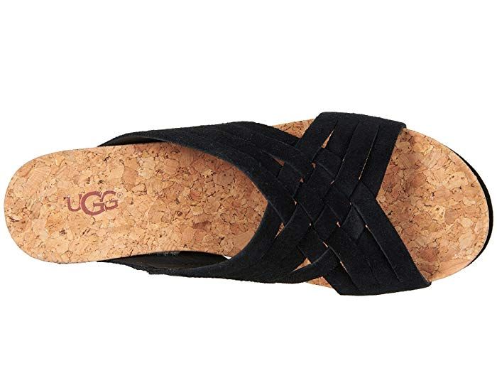 UGG Lilah at Zappos.com Womens Ugg, Womens Uggs, Cork Wedge, A Smile, Wedges, Fast Delivery, Free Shipping, Black, Color