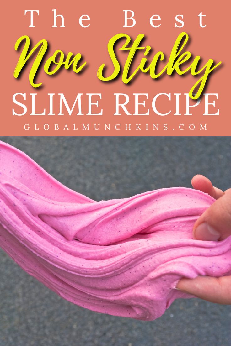 the best non sticky slime recipe