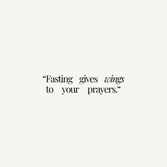 a black and white photo with the words fasting gives savings to your prayer