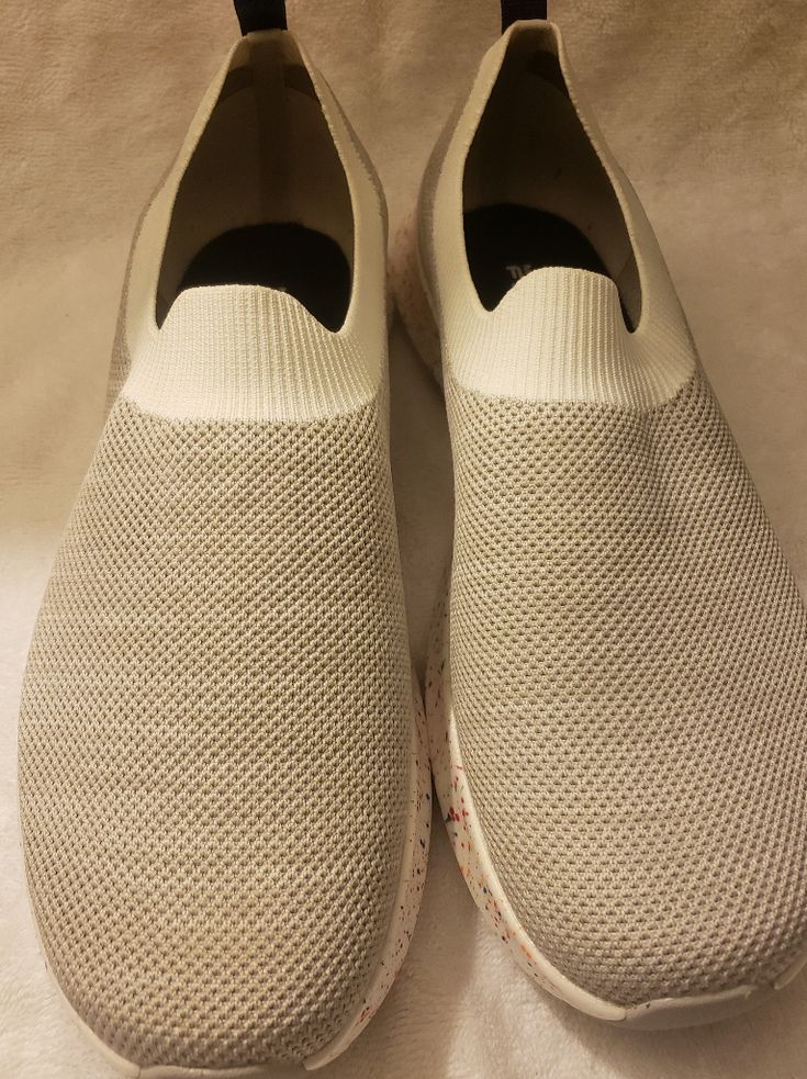 Brand New Never Worn Men's 10.5. Light Weight & Comfortable Comfortable White Slip-on Sneakers For Walking, White Breathable Slip-on Sneakers For Walking, Comfortable White Slip-on Sneakers For Outdoor, White Slip-on Sneakers For Outdoor, White Non-slip Slip-on Sneakers, Comfortable Cream Slip-on Sneakers, Sporty White Sneakers With Textured Footbed, White Comfortable Slip-on Sneakers With Round Toe, White Synthetic Slip-on Sneakers For Outdoor