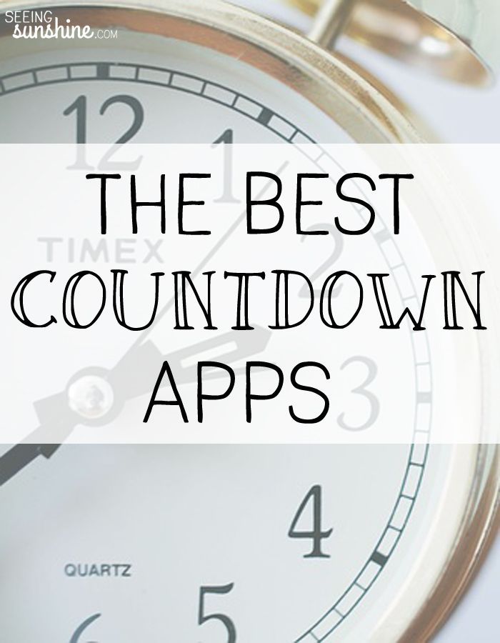 an alarm clock with the words, the best countdown apps