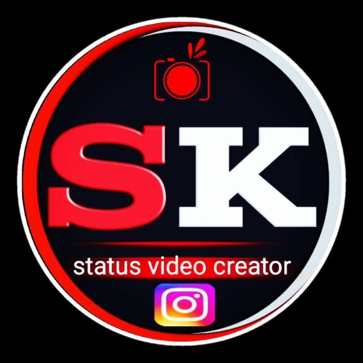 the logo for sk status video creator, which is also available on instagrams