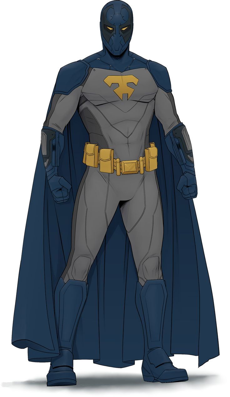 a man in a batman costume standing with his hands on his hips