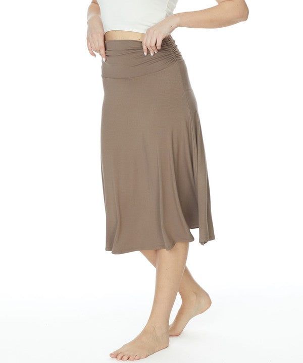 Flared, Mid-length skirtBanded waist with side shirring accentSoft and lightweight240 GSM weightComfortable and flexible fitShe would dance all day with this dazzling skirtMade In: MADE IN USAFabric Contents: ORGANIC BAMBOO SPANDEXCare Instructions: MACHINE WASH Movement Pattern, Flared Midi Skirt, Mid Length Skirt, Midi Flare Skirt, Mid Length Skirts, Black Midi Skirt, Lightweight Fabric, Mid Length, Fabric Care