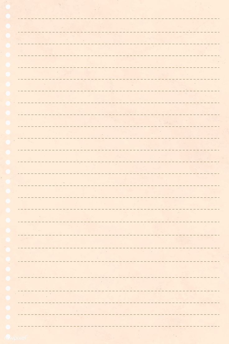 a sheet of lined paper with white dots on the bottom and one line at the top