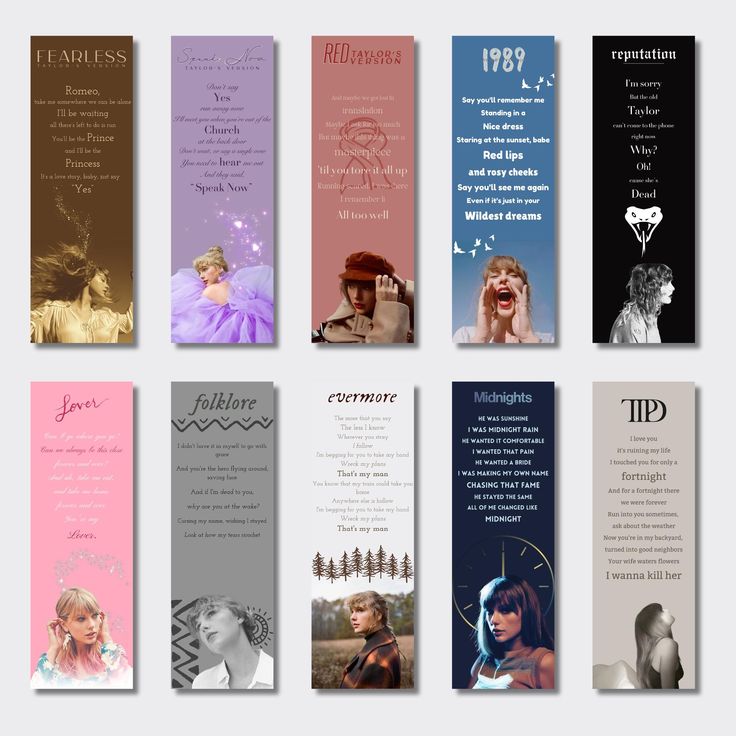 the bookmarks are designed to look like princesses