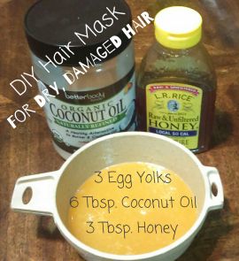 I prefer using natural, homemade beauty products, and while browsing Facebook I found this DIY hair mask. Coconut oil and honey are used in most of my skin and hair care regimens, so I had all thre… Hair Masks For Dry Damaged Hair, Damaged Hair Diy, Hair Mask For Damaged Hair, Coconut Oil Hair Mask, Skin And Hair Care, Hair Care Regimen, Coconut Oil Uses, Diy Hair Mask, Homemade Beauty