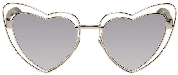 Saint Laurent Silver Loulou Cut-Out Sunglasses Sunglass Frames, Metal Frame, Saint Laurent, Silver Tone, Lenses, Cut Out, Clothing Accessories, Sunglasses, Outfit Accessories