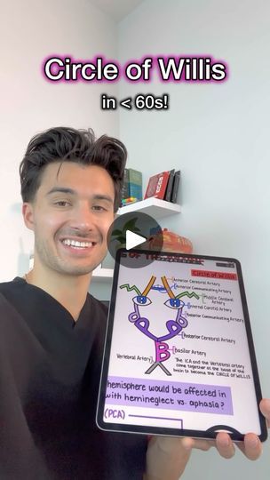 48K views · 163 reactions | Draw the Circle of Willis in under 60s! ⭕️   Find this + lots more in my Neurology Guide🧠📘  #medstudent #medschool #medicalschool #anatomy #anatomydrawing #usmle #usmlestep1 #neurology | Medschoolbro Circle Of Willis Anatomy, Notes Format, Circle Of Willis, Anatomy Notes, Med Student, Neurology, Med School, Anatomy Drawing, The Circle