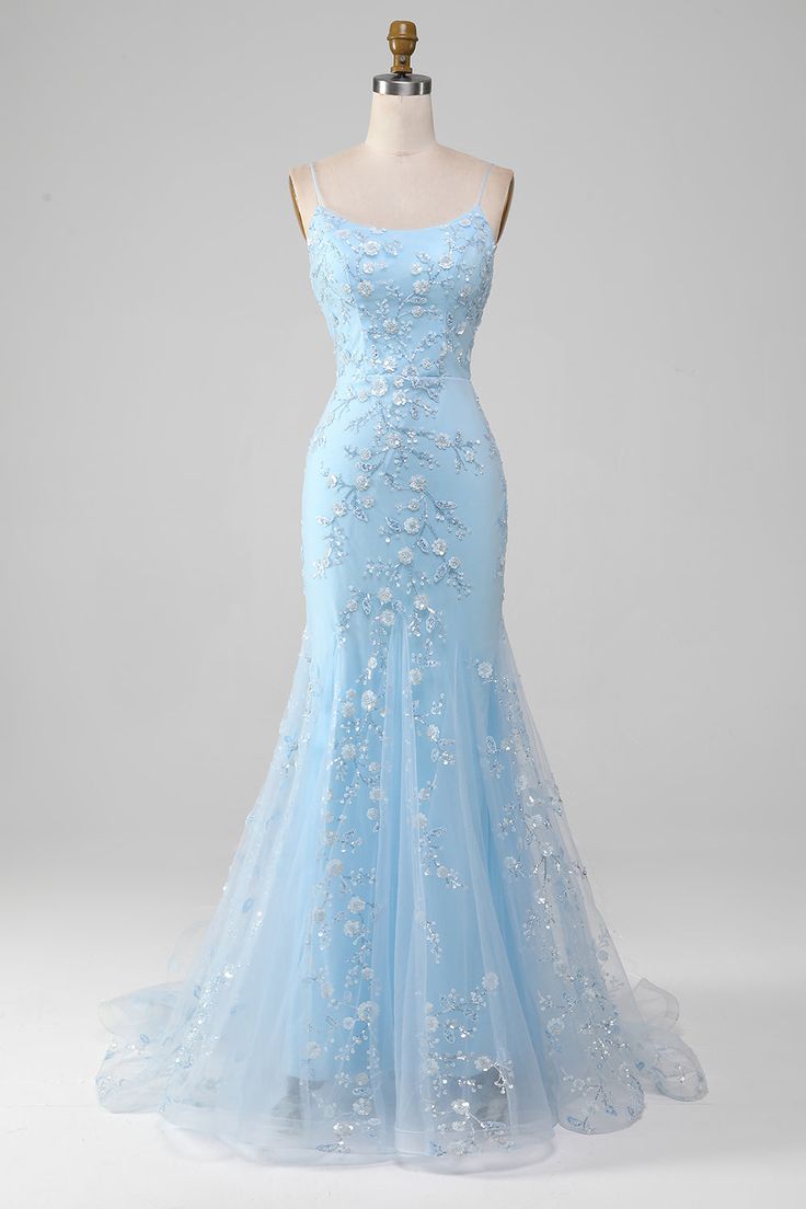 Trumpet Prom Dress, Prettiest Dresses, Blue Mermaid Prom Dress, Kids Pageant Dresses, Beaded Mermaid, Mermaid Prom Dresses Lace, Prom Dress Inspo, Prom Dresses Elegant, Sparkly Prom Dresses