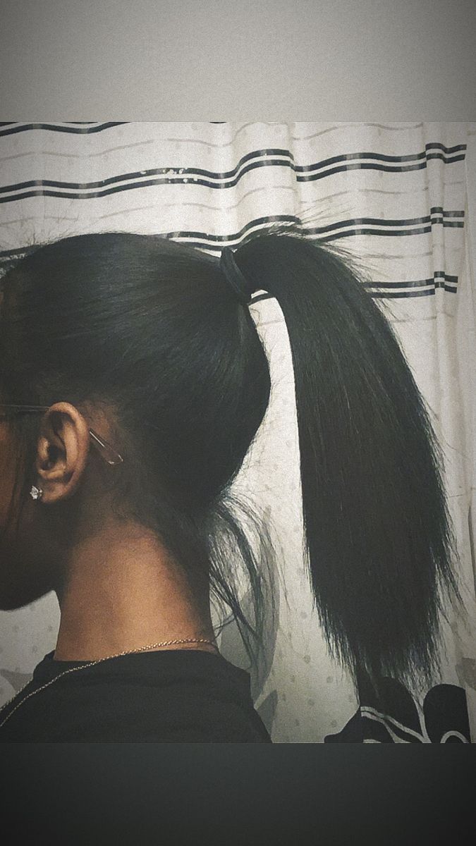 Straight Hairstyles Ponytail, 4c Hair Straightened Styles, Silk Press Ponytail, Hairstyles For Silk Pressed Hair, Blowout Hair Natural Styles, Flat Iron Styles, Blowout Ponytail, Natural Straight Hairstyles, Straighten Hairstyles