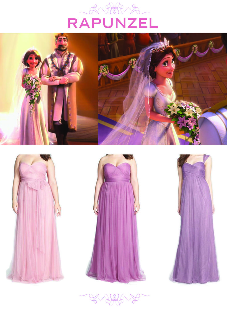 the princess and the frog rapunzel wedding gowns from disney's beauty and the beast