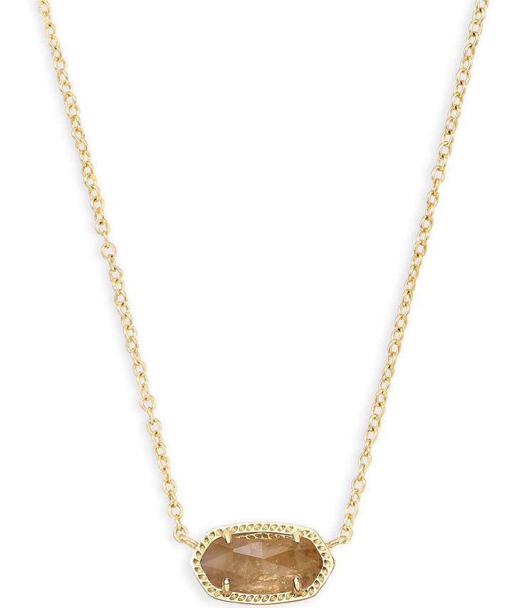 From Kendra Scott&#x2C; this necklace features:A dainty stone and delicate metallic chain combine to create the Elisa Pendant Necklace&#x2C; your new favorite wear-anywhere accessory. This pendant necklace can be paired with any look&#x2C; providing that extra touch of timeless style. Make the Elisa Gold Necklace a staple in your wardrobe and you will not be disappointed.Pendant necklace14k gold plated over brassLobster claw closureapprox. 0.63&q Elisa Pendant Necklace, Preppy Brands, Short Pendant Necklace, Jewlery Necklace, Kendra Scott Elisa, Bath Body Works Candles, Kendra Scott Necklace, Xmas List, Gift Inspo