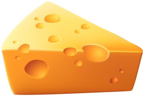 a piece of cheese with holes on it