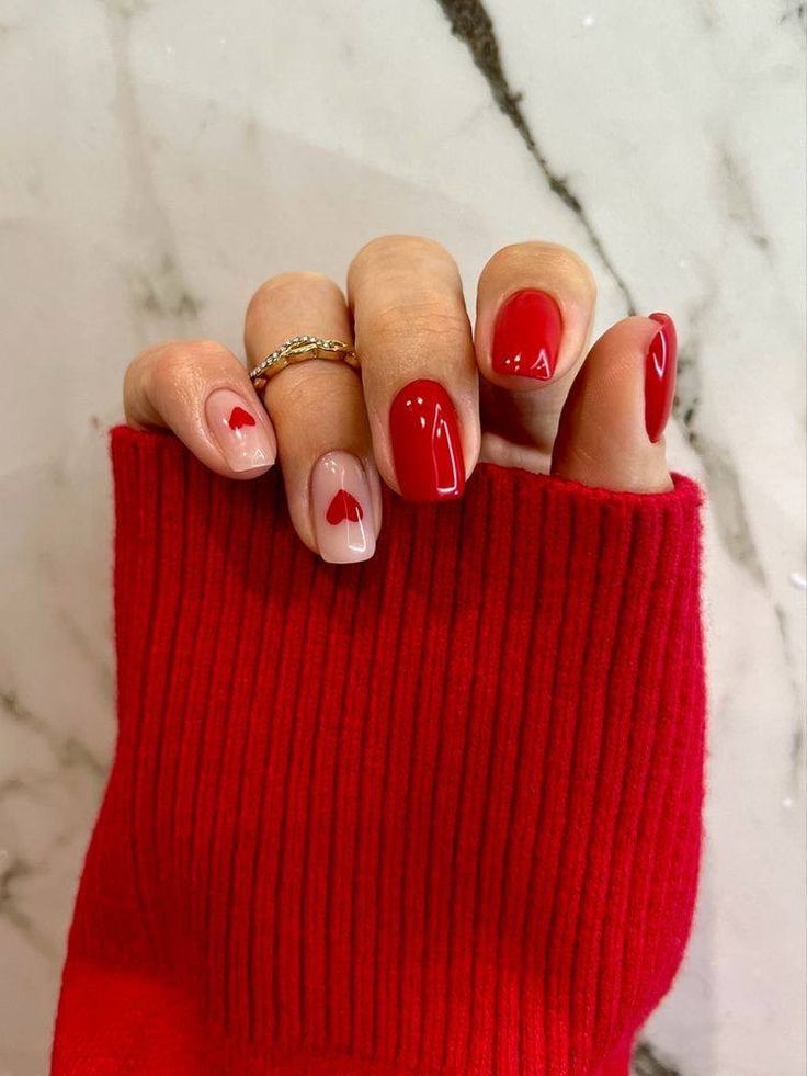 February Nails, Simple Gel Nails, Minimal Nails, Heart Nails, Fancy Nails, Chic Nails, Dope Nails, Valentine's Day Nails, Valentines Nails